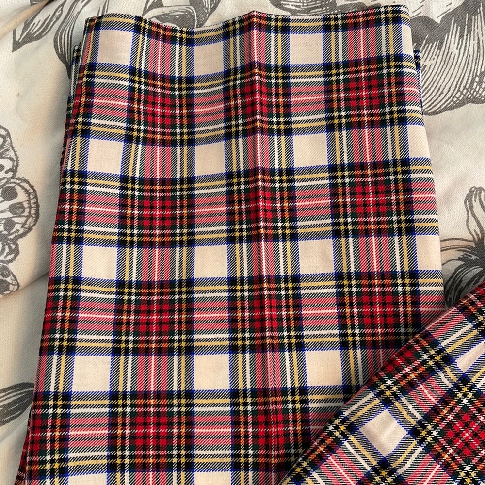J.Crew straight-leg bi-stretch wool pant Snowy Stewart tartan plaid BD276 - Picture 9 of 10